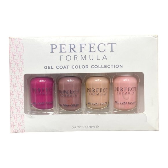 Perfect Formula Other - Perfect Formula Gel Nail Polish Set of 4 Pink High Gloss Color USA .27 Fl Oz New